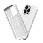 RhinoShield Coque Compatible avec [iPhone 15 Pro Max] | SolidSuit Compatible avec Magsafe - Coque Fine avec Technologie d'absorption des Chocs et Finition Premium Mate - Blanc