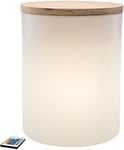 8 seasons design Lampe extérieure LED, Plastique, Blanc, 39 x 39 x 48 cm