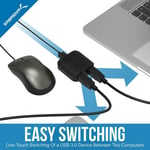 Sabrent USB 3.0 Sharing Switch for Multiple Computers and Peripherals LED Device