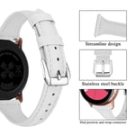 Samsung Galaxy Watch Active 2 44mm Smalt armband i äkta läder, vit