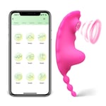App Controlled 9 Speed Silicone Sucking ClItoral Vibrator/Vibe