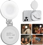 Ring Light Magnétique, Lampe À Selfie Portable Compatible Avec Mag Safe, 3 Modes D'Éclairage, Lumiere Pour Selfie Led Pour Iphone, Android Selfies/Photographie/Zoom Appels/Vidéo[YIN4185270]