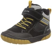 Geox Baby Boys Omar Boy Wpf Ankle Boots, Black Yellow, 7.5 UK Child
