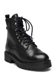 Jana Wool Shoes Boots Ankle Boots Laced Boots Black Pavement