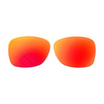 Walleva Fire Red Polarized Lenses For RayBan Stories Wayfarer 53mm Smart Glasses