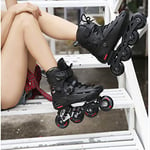 Haojie Rollers en ligne pour homme et femme adulte Patins à roulettes Chaussures plates pour adulte débutants Homme Taille 43/44