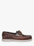 Sebago Docksides FGL Leather Boat Shoes, Brown