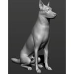 MakeIT German Shepherd Dog Statue / Ornament Memorial Multifärg S