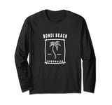 Retro Cool Bondi Beach Australia Palm Tree Novelty Art Long Sleeve T-Shirt