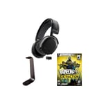 Steelseries - Arctis 7+ Wireless Gaming Headset & HS Stand Rainbow 6 Extraction (Gamecode) Bundle