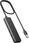 UGREEN USB-A Hub till 4x USB-A 3.0 - Svart