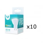 LED-Lampa GU10, 7W, 230V, 3000K, 10-pack, Varmvitt