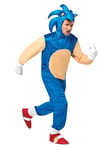 Sonic Deluxe Adults Costume Video Game Sonic The Hedgehog Fancy Dress