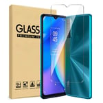 LYZXMY Protection Film for TCL 20 SE [5 Pieces] Screen Glass Transparent Tempered Glass Ultra HD Clear Glass Screen Protector for TCL 20 SE (6.82")