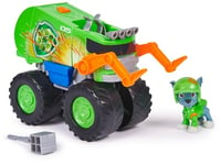 Paw Patrol: Rescue Wheels Rocky’s Recycle Truck, Toy Truck with Projectile Launcher and Collectible Action Figure, Kids’ Toys for Boys and Girls Ages 3+