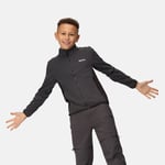 Regatta Junior Highton IV Winter Full Zip Fleece Seal Grey Black, Size: 11-12 Years