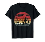 Funny UFO Vintage Alien Desert. Funny Alien For Men, Women T-Shirt