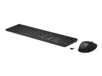 HP 650 - Sats med tangentbord och mus - trådlös - 2.4 GHz - svart - för Laptop 15-dw1025nk Pavilion Plus Laptop 14-eh0660nd