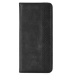 FINEONE Case for Motorola Moto G30, Premium Leather Wallet Magnetic Clasps Folio Book Style Cover, Black