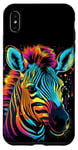 Coque pour iPhone XS Max Coloré zoo zoo animal safari tie dye couleur portrait art