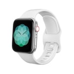 Silikonarmband Apple Watch 38/40/41 mm vit