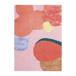 Layered Flower Field ullteppe 250 x 350 cm Pink