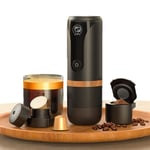 iCafilas Portable Espresso Coffee Maker DC12V Fit Nespresso Pod & Ground Coffee