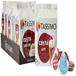 Tassimo Costa Favourites Variety Pack Coffee Pods (Pack of 5, Total 56 Capsules)