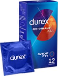 Durex Comfort XL Large Condoms for Men, Pack of 12