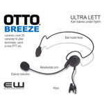 Otto Headset Breeze Neckband, PTT (Motorola, Vertex, Sepura)