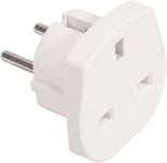 UK To EU Euro Europe European Travel Adaptor Plug 2 Pin Adapter *CE Approved*