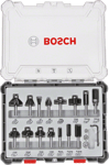 Bosch fresejern sett med 15 deler skaftdiameter 8mm