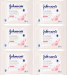 Johnson's Refreshing Wipes Face Care Makeup Be Gone - 25 wipes x 6