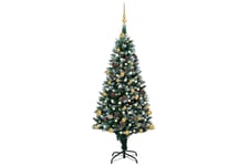 Be Basic Kunstig juletre med LED og kulesett kongler 150 cm -