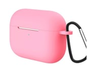 Airpods PRO Skal/Fodral Ljusrosa med Karbinhake