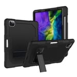 Trolsk Shock Proof Silicone Case (iPad Pro 12,9 (2021/2020)) - Svart