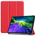 Apple iPad Pro 11" 2021 (3rd Gen) Tri-Fold PU Case Red