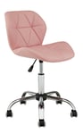 Argos Home Boutique Faux Leather Office Chair - Pink