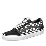 Vans Homme Ward Sneaker Basse, (Checkered) Black/True White, 48 EU