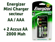 ENERGIZER CHARGEUR R6/R3 + 2 R6 2000 MAH