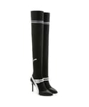 Puma x Fenty Knitted High Mary Jane Heels Black Womens Shoes Wool - Size UK 6.5