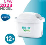 12x BRITA Water Filter MAXTRA PRO All-in-1 Cartridges - 1 Year Pack - 2023 Model