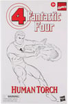Marvel Legends Comics Fantastic Four Retro Vintage Human Torch Figure 6" HASBRO