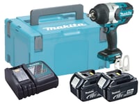 Makita 18v 1/2in Brushless Heavy-Duty Impact Wrench - DTW1002RME - 4.0ah Pack