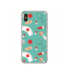 Surprise S Cute Doctor Nurse Heart Beat Phone Case Coque For Iphone 11 Pro Xs Max Se2020 Xr X 8 7 6Plus Soft Silicone Clear Tpu Back Cover-Qnj6017-For Iphone 6 6S Plus