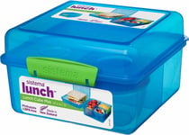 Sistema to GO Lunch Box Cube Max - 2 L Bento-Box Style Food Container with Divid