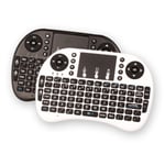 New Handheld 2.4g Mini Wireless Keyboard With Mouse Touchpad For 白色