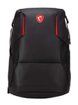 MSI Urban Raider Gaming Laptop Backpack, Quick Access, Padded Mesh, Lightweight Polyester Exterior, Fits Laptops Up To 17", Water Resistant, IPX-2, Size M