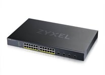 ZyXEL XGS1935-28HP, 24-port GigaLAN PoE 375W + 4x10GbE SFP+, L3 Smart Managed Switch, NebulaFlex