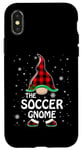 Coque pour iPhone X/XS Pyjama de Noël assorti à motif de nain de football Buffalo